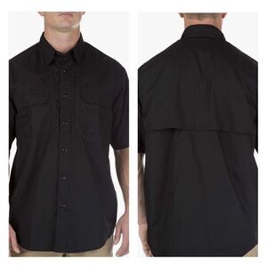 5.11 Tactical Shirt mens 3XL Taclite Pro Black Shortsleeve Quick Dry Workwear  ￼